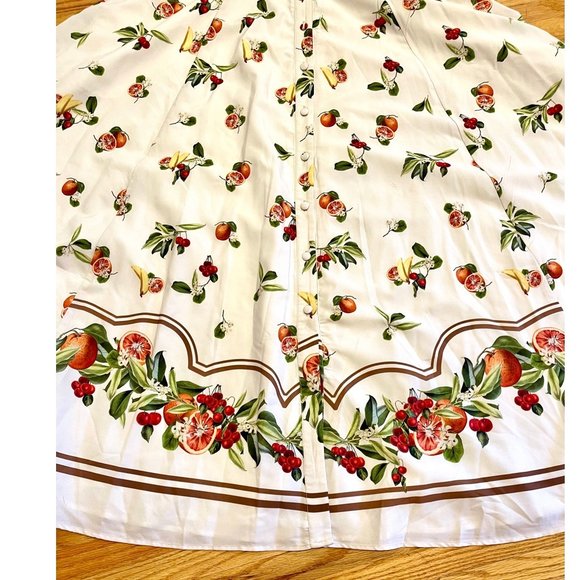 vintage Cherry Dress ~Sleeveless ~2x~Fit & Flare~Wayward Fancies - Picture 8 of 9